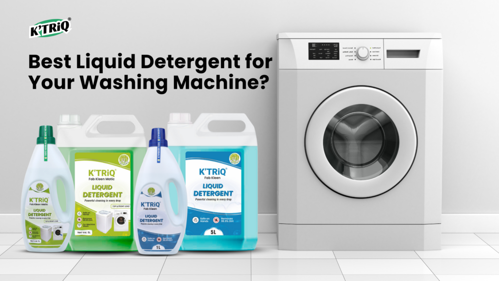 KTRiQ liquid detergent bottle for effective laundry cleaning 